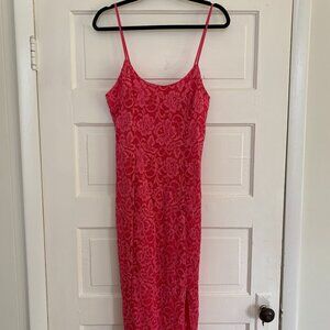 Sam Edelman Pink Lace Knee Length Dress